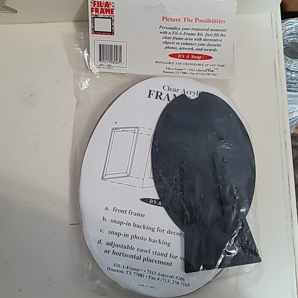 Vintage Picture Frame Acrylic Fil-A-Frame (Craft Frames) (1990s) - Large‎